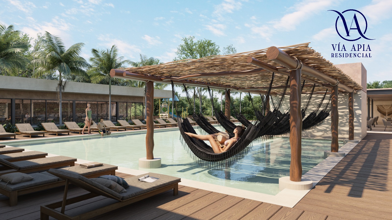 La piscina que van a tener va a ser del tamaño de un terreno + chapoteadero para los peques