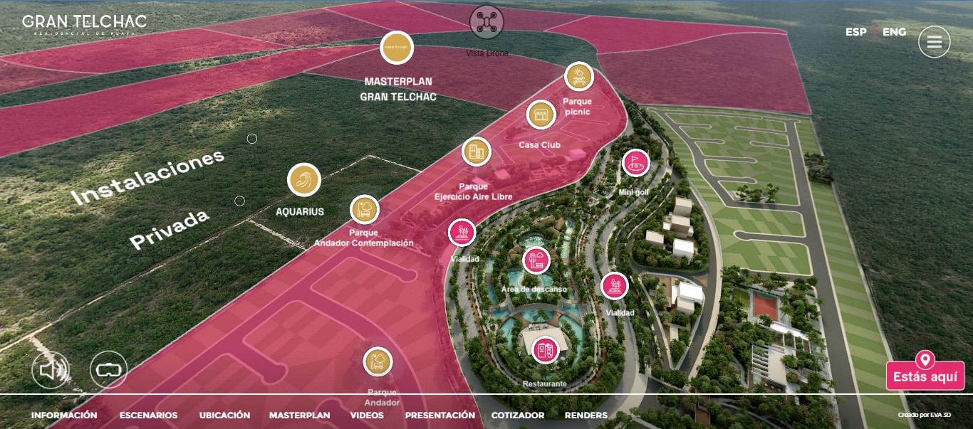 GRAN TELCHAC RECORRIDO VIRTUAL - Diego Cardenas Realty -terrenos en Telchac Yucatan